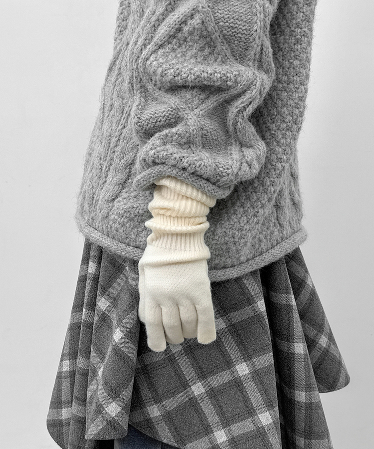 グニットタッチ手袋(9color) IVORY