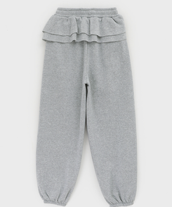 【起毛】フリルバンディングジョガーパンツ