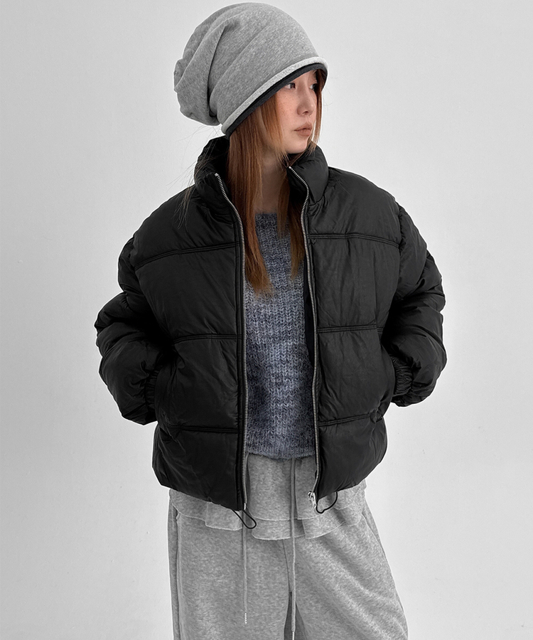 【起毛】フリルバンディングジョガーパンツ GREY