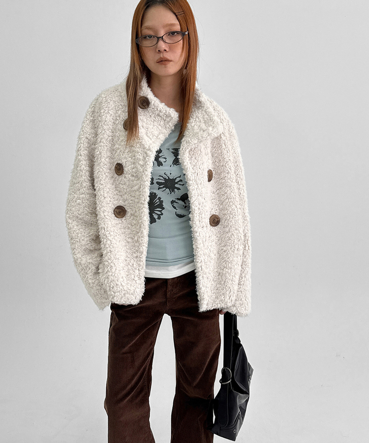 コーデュロイブーツカットパンツ BROWN