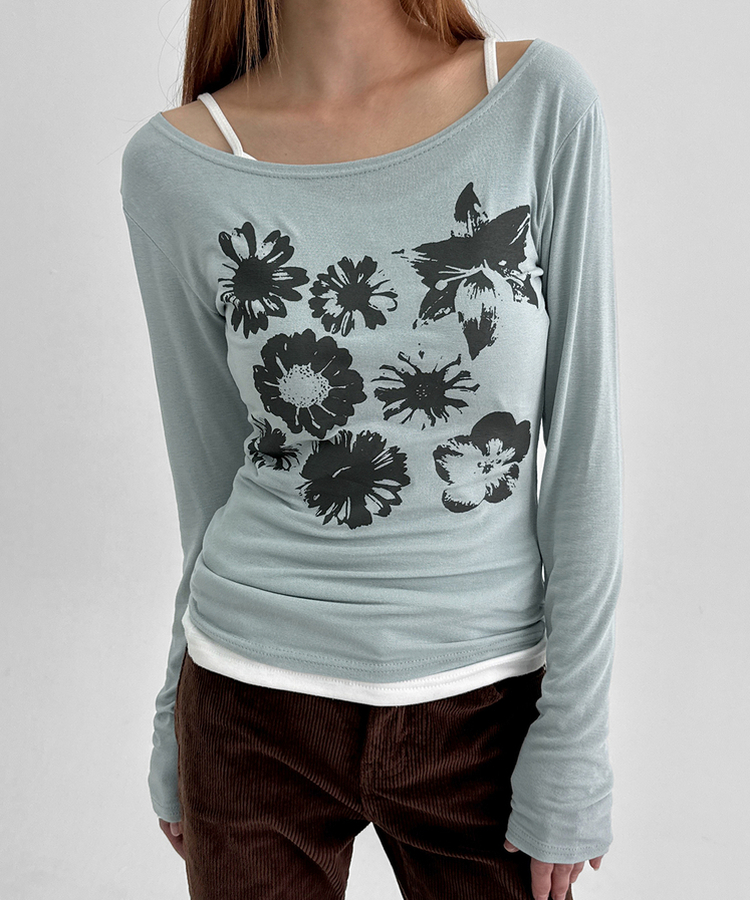 コーデュロイブーツカットパンツ BROWN