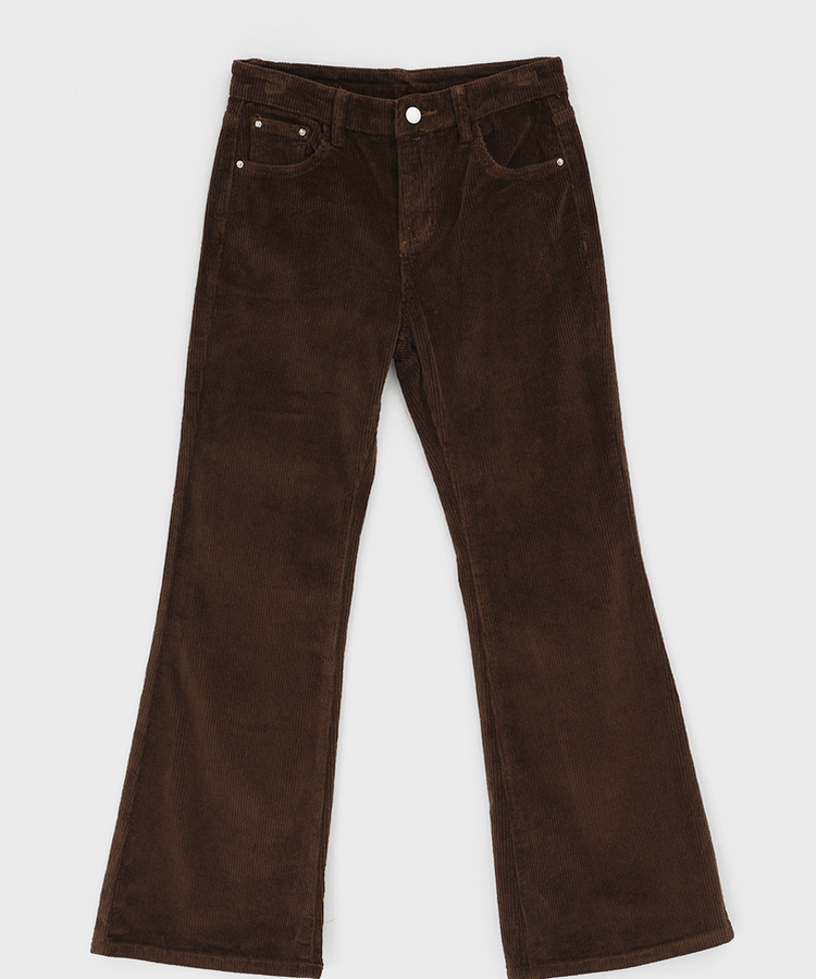 コーデュロイブーツカットパンツ