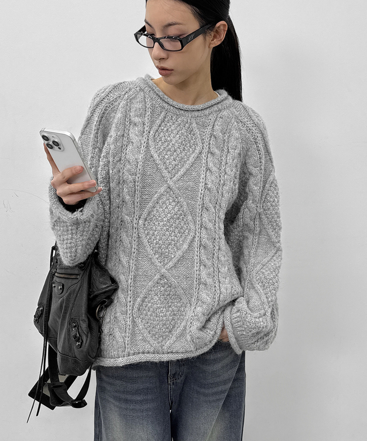 【起毛】カリートワイドデニムパンツ BLUE