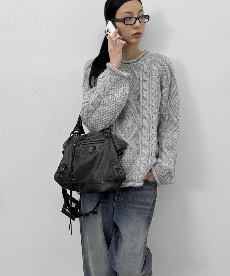 【起毛】カリートワイドデニムパンツ BLUE