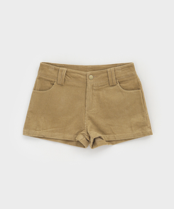 コーデュロイローウエストショートパンツ