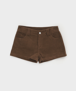 コーデュロイローウエストショートパンツ