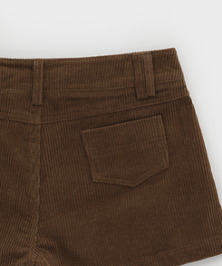 コーデュロイローウエストショートパンツ