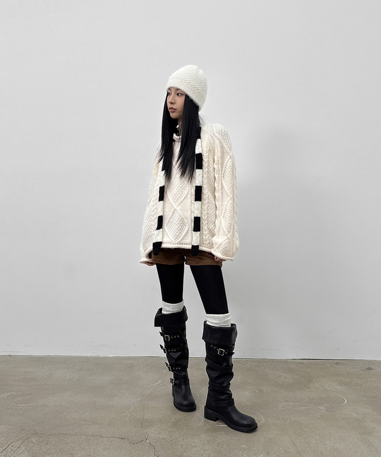 コーデュロイローウエストショートパンツ BROWN