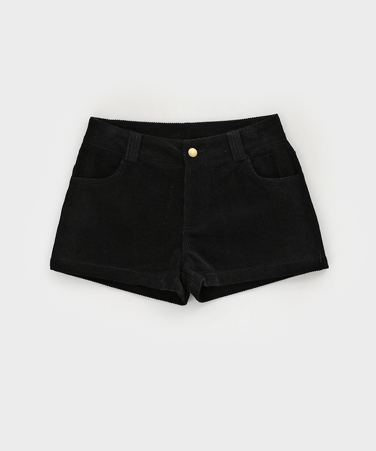 コーデュロイローウエストショートパンツ