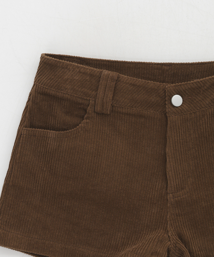 コーデュロイローウエストショートパンツ
