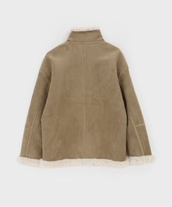 リバーシブルムスタンハーフジャケット