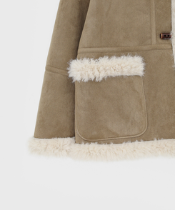 リバーシブルムスタンハーフジャケット