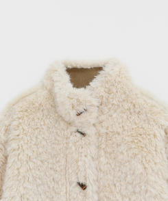 リバーシブルムスタンハーフジャケット