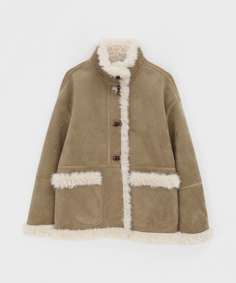 リバーシブルムスタンハーフジャケット