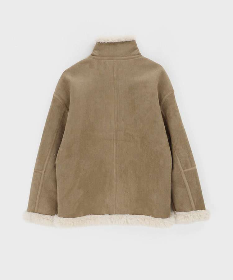 リバーシブルムスタンハーフジャケット