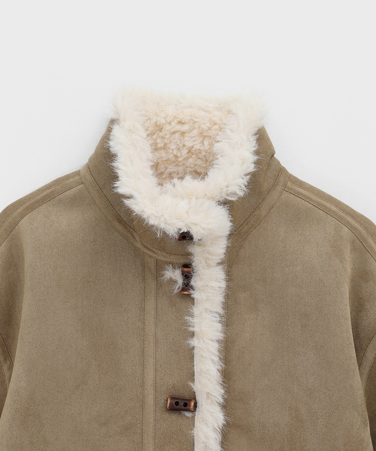 リバーシブルムスタンハーフジャケット