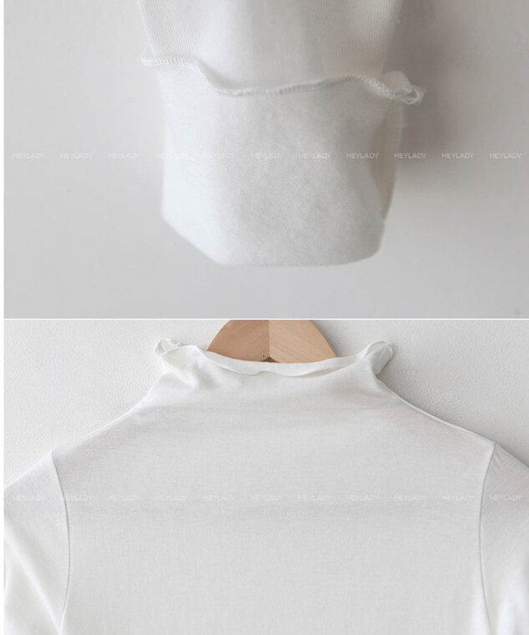 ウェーブタートルネック長袖Tシャツ(5color)