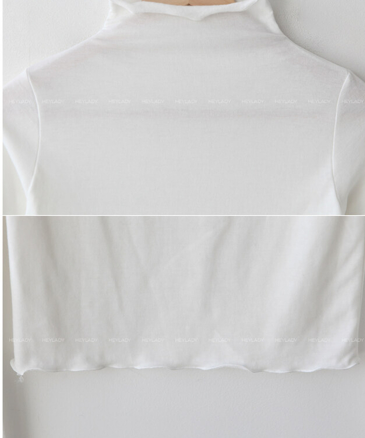 ウェーブタートルネック長袖Tシャツ(5color)