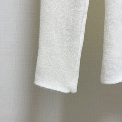 【起毛】ハーフハイネックミンクニット