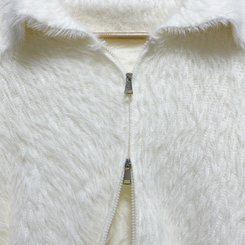 アンゴラセーラージップアップカーディガン