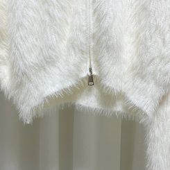 アンゴラセーラージップアップカーディガン