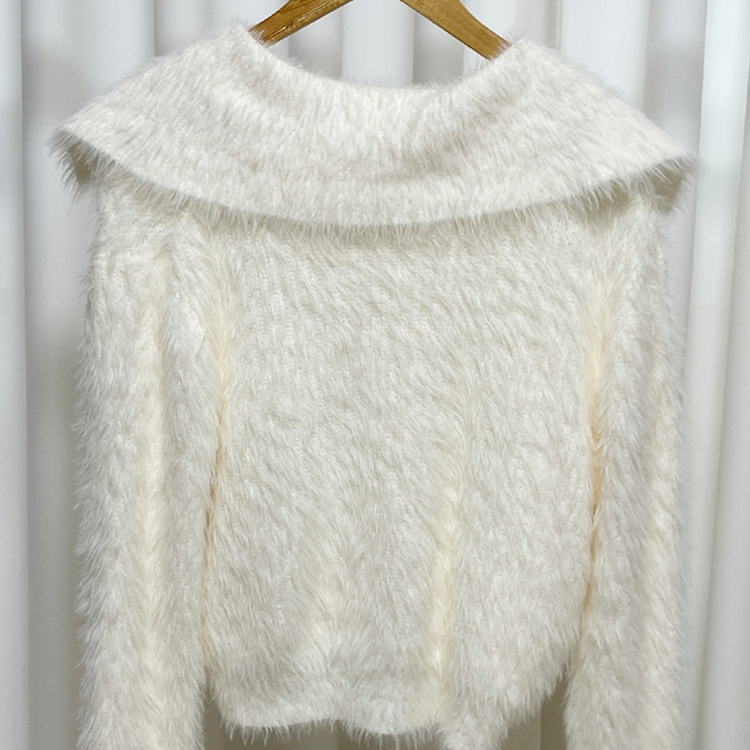 アンゴラセーラージップアップカーディガン