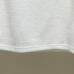 【起毛】リブオフショルダーふんわりニット