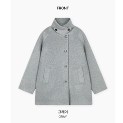 ハイネックミディコート