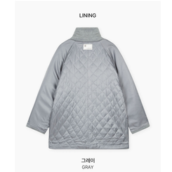 ハイネックミディコート