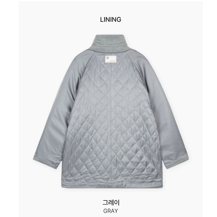 ハイネックミディコート