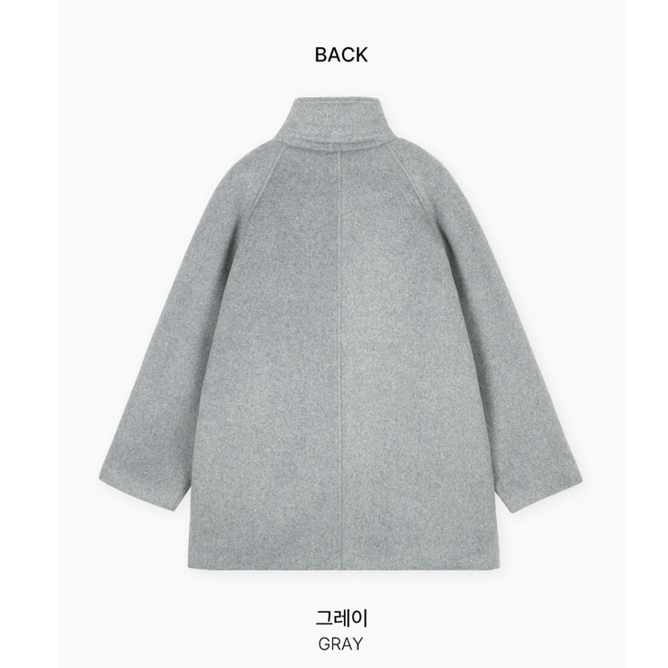 ハイネックミディコート