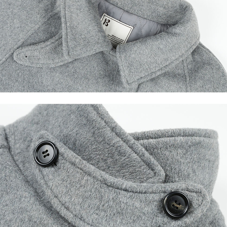 ハイネックミディコート