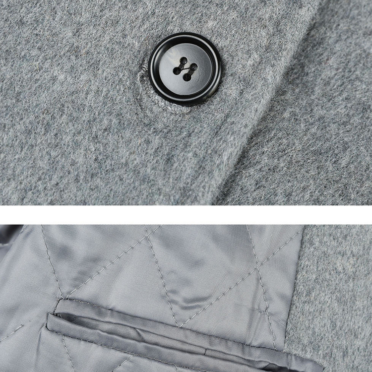 ハイネックミディコート