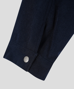 【起毛】コーデュロイスリムシャツ