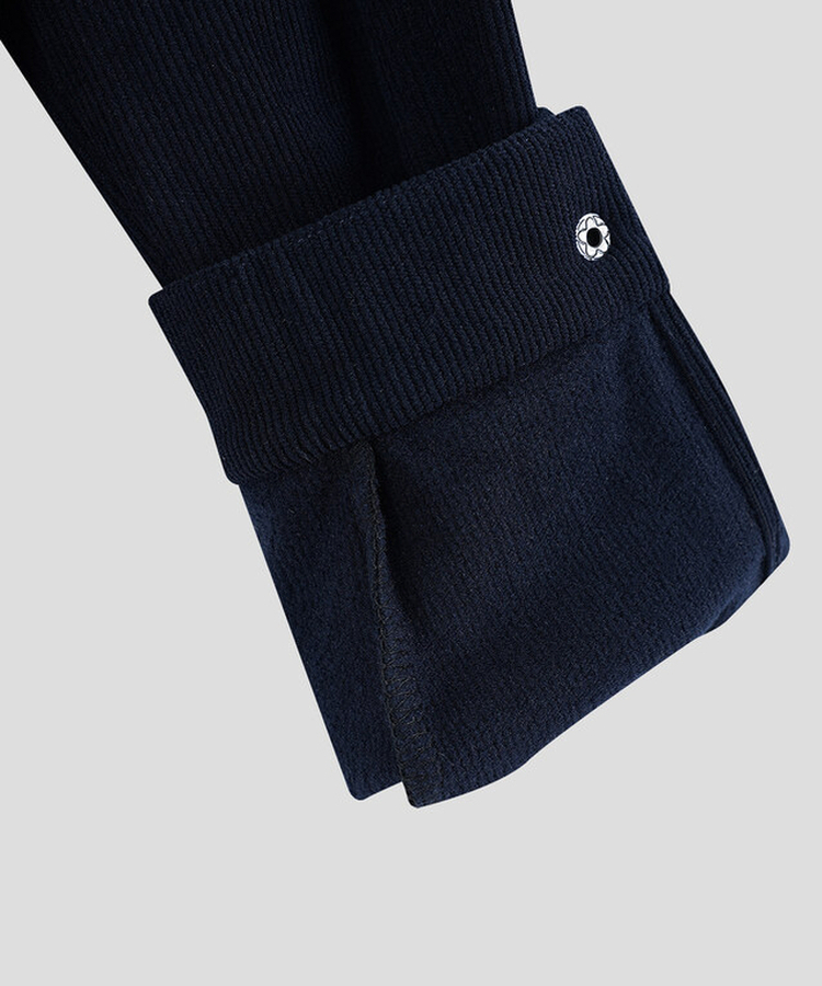 【起毛】コーデュロイスリムシャツ