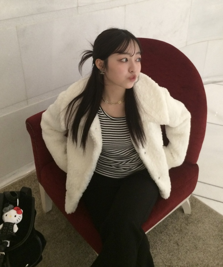 ストライプ長袖Tシャツ BLACK