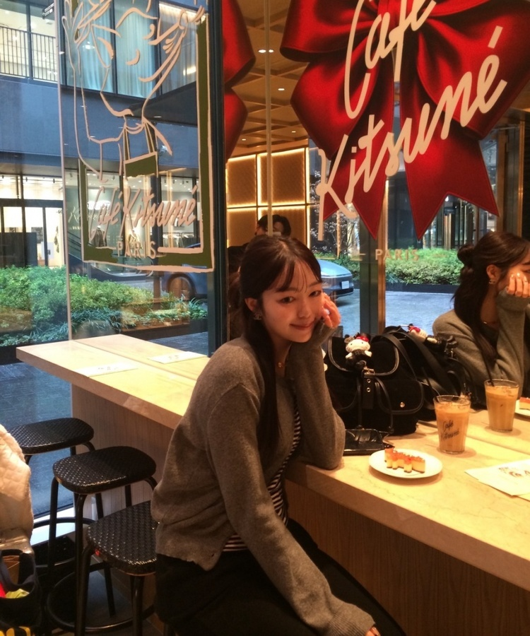 ストライプ長袖Tシャツ BLACK