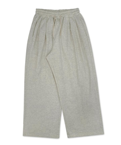 【起毛】72刺繍ピンタックワイドトレーニングパンツ(5color)