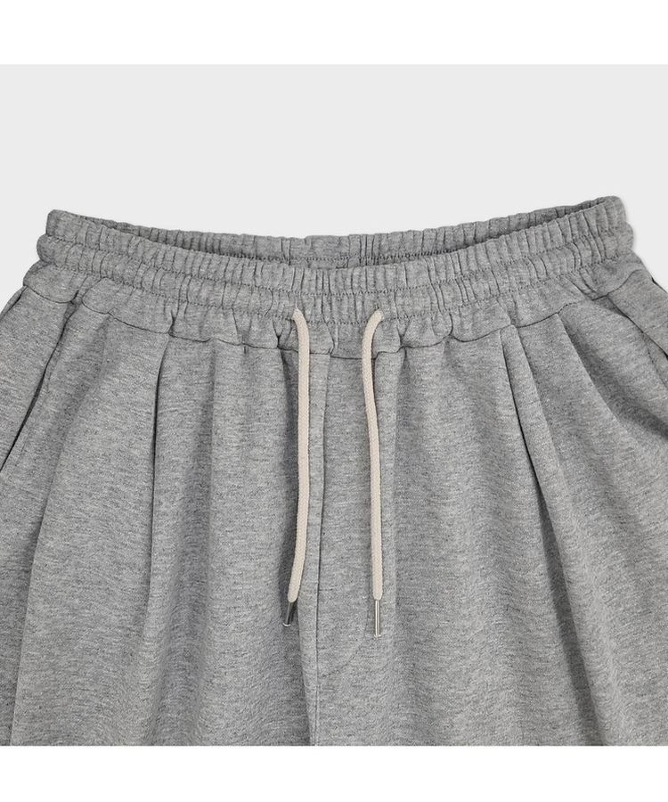 【起毛】72刺繍ピンタックワイドトレーニングパンツ(5color)