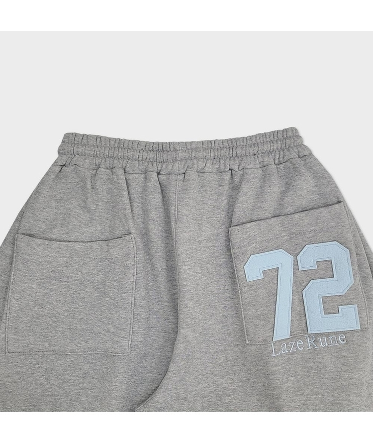 【起毛】72刺繍ピンタックワイドトレーニングパンツ(5color)