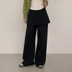 2ユーレイラップスカートパンツ BLACK