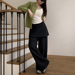 2ユーレイラップスカートパンツ BLACK