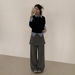 2ユーレイラップスカートパンツ GREY