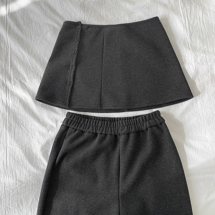 2ユーレイラップスカートパンツ