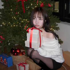 レースオフショルダー長袖Tシャツ IVORY