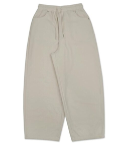 チェックポケットフリースバルーンワイドパンツ