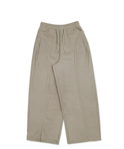 リベットピンタックフリースバルーンワイドパンツ