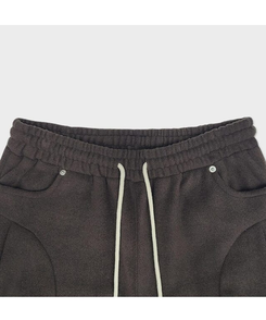 リベットピンタックフリースバルーンワイドパンツ