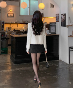 フレアミニスカート BLACK