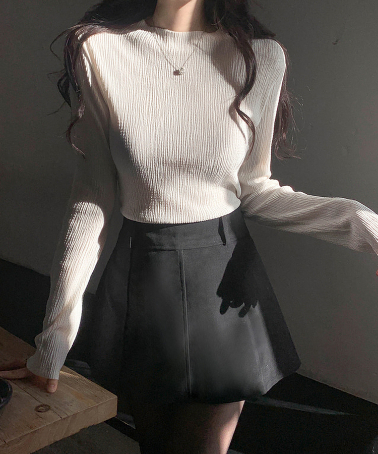 フレアミニスカート BLACK